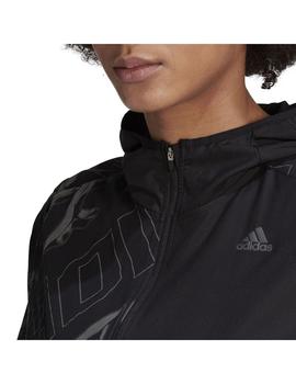 Cortavientos Mujer adidas Own the Run Negro