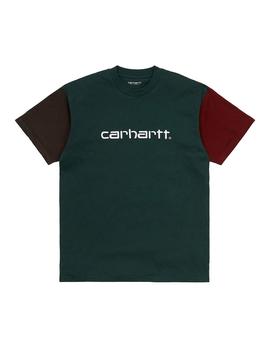 Camiseta Hombre Carhartt WIP Tricol Petroleo