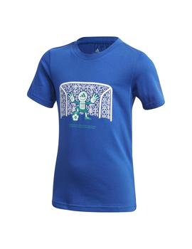 Camiseta Niño adidas Cotton Lb Azul