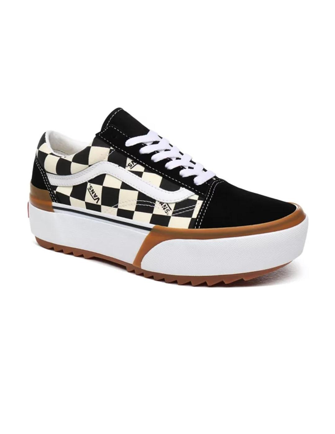 Vans old online skool cuadros mujer