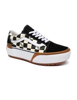 Zapatilla Mujer Vans Old Skool Stacked Cuadros