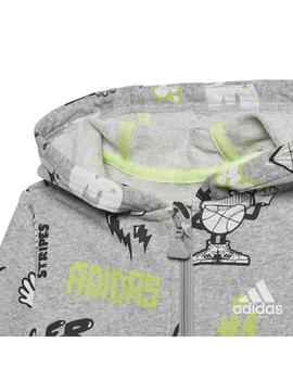 Conjunto Unisex adidas Grap Gris/Negro