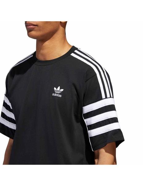 camisa adidas blanca con negro