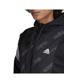 Sudadera Mujer adidas Fav. Negro/Blanco