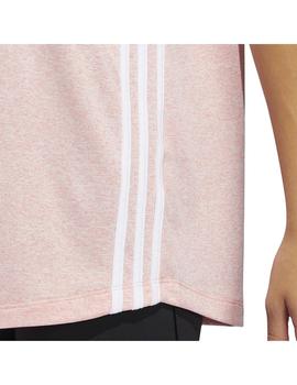 Camiseta Mujer  adidas Stripe Tee Rosa