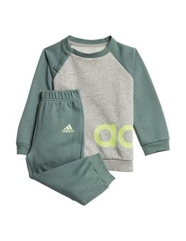 Chándal Baby adidas Lin Jogg Gris/verde