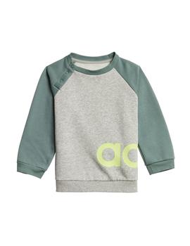 Chándal Baby adidas Lin Jogg Gris/verde