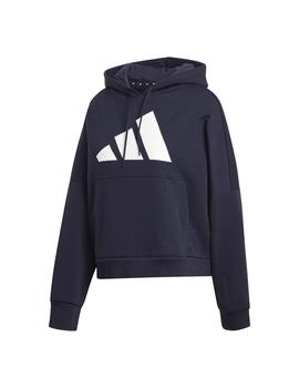 Sudadera Mujer adidas W UR Negro/Blanco