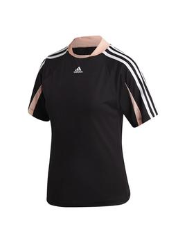 Camiseta Mujer adidas AAC Tee RDY Negro/Rosa