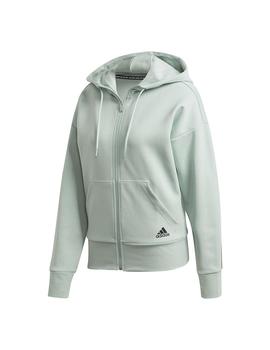 Sudadera Mujer adidas Double Knit  FZ Verde