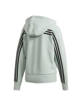 Sudadera Mujer adidas Double Knit  FZ Verde