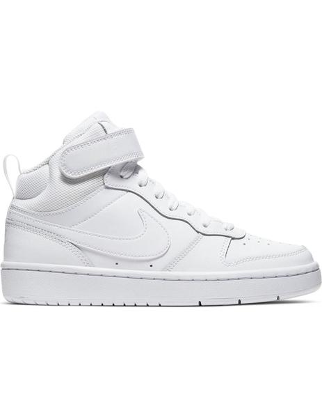 Unisex Nike Court Borough Mid 2 Blanco