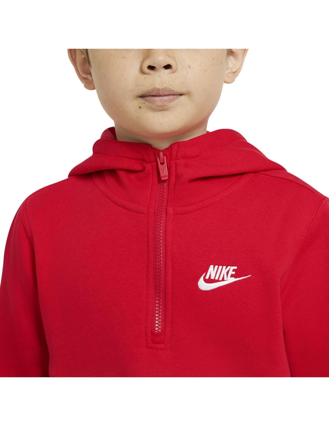 Sudadera Niño Nike Nsw Club Roja