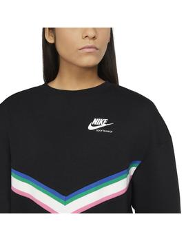 Sudadera Mujer Nike Nsw Hrtg Crew Negro