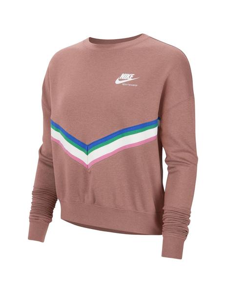 Seguro Discriminación mecanismo Sudadera Mujer Nike Nsw Hrtg Crew Rosa