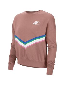 Sudadera Mujer  Nike Nsw Hrtg Crew Rosa