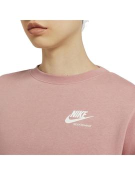 Sudadera Mujer  Nike Nsw Hrtg Crew Rosa