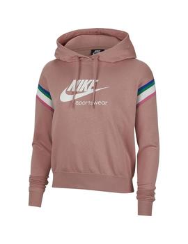 Sudadera Mujer Nike Nsw Hrtg Po Hoodie Rosa