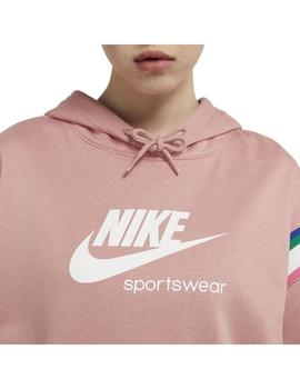 Sudadera Mujer Nike Nsw Hrtg Po Hoodie Rosa