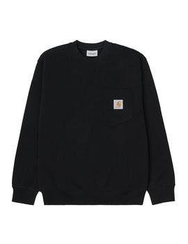 Sudadera Hombre Carhartt WIP Pocket Sweat Negro