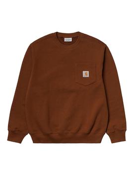 Sudadera Hombre Carhartt WIP Pocket Sweat Marrón