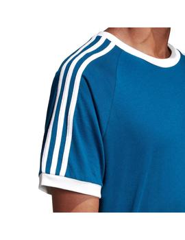 Camiseta adidas 3 Bandas Azul Hombre