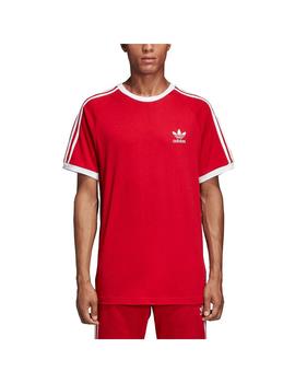 Camiseta adidas 3 Bandas Roja Hombre