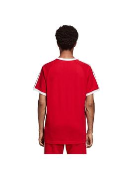 Camiseta adidas 3 Bandas Roja Hombre