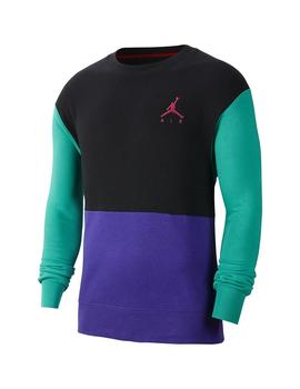 Sudadera Hombre Nike Fleece Jordan Negra Morado