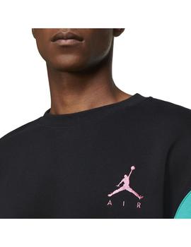 Sudadera Hombre Nike Fleece Jordan Negra Morado