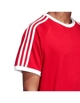 Camiseta adidas 3 Bandas Roja Hombre