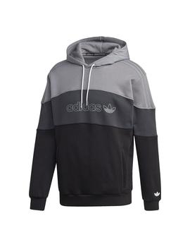 Sudaderas Hombre adidas Hoody Negra Gris