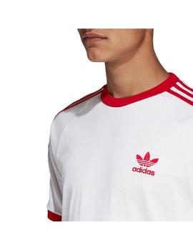 Camiseta adidas 3 Bandas Blanca Hombre