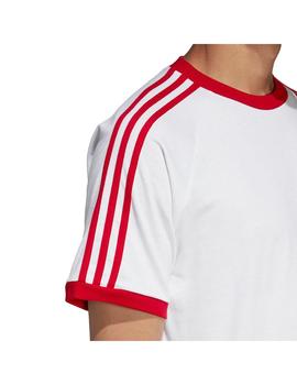 Camiseta adidas 3 Bandas Blanca Hombre