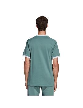 Camiseta adidas 3 Bandas Verde Hombre