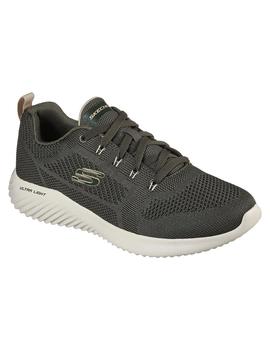 Zapatilla Hombre Skechers Bounder Rinstet Verde