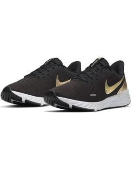 Zapatilla Mujer Nike Revolution 5 Premium Negra