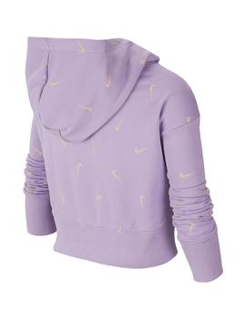 Sudadera Niña Nike Hoodie Lila Logos