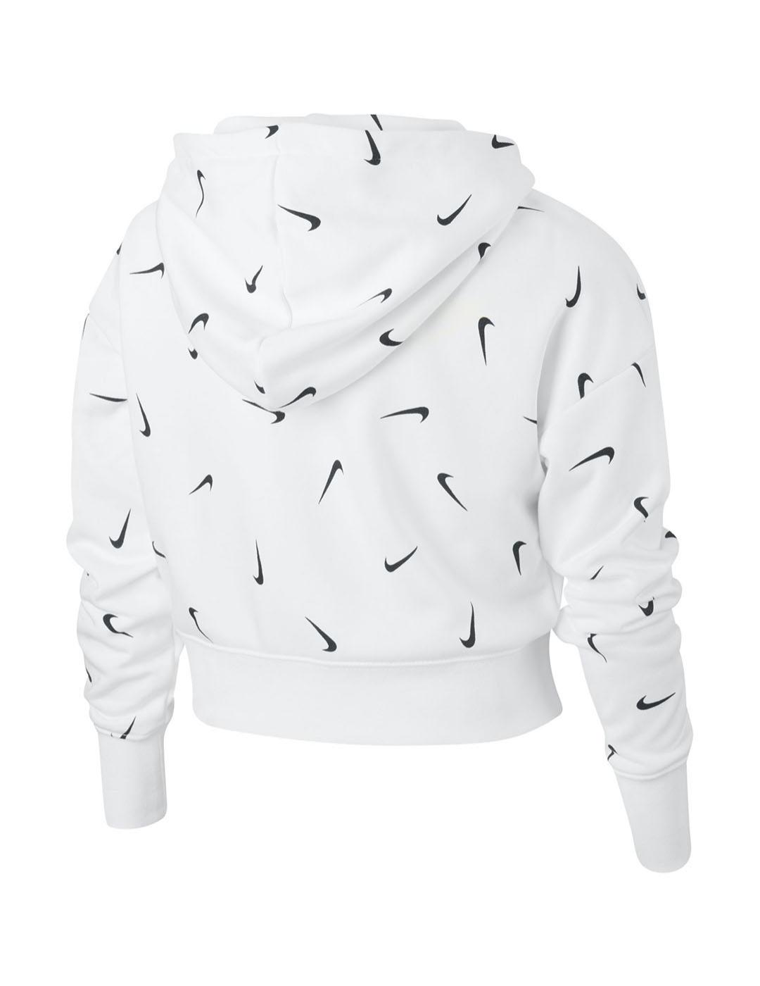 Sudadera Nina Nike Hoodie Blanca Logos