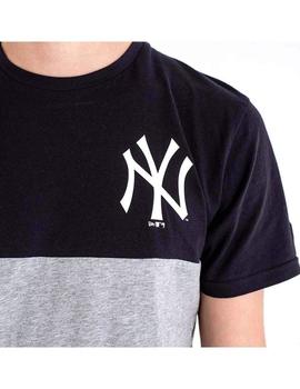 Camiseta New Era New York Yankees Gris Hombre