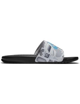 Chancla Unisex Nike Benassi Gris Azul