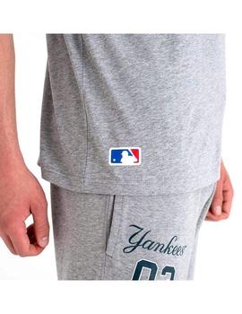 Camiseta New Era New York Yankees Gris Hombre