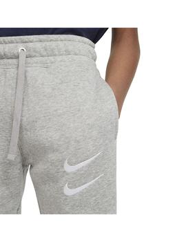 Pantalon Niño Nike Swoosh Gris