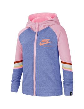 Sudadera Niña Nike Hoodie Rosa Azul