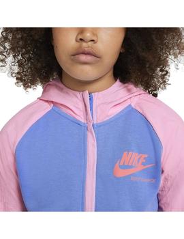 Sudadera Niña Nike Hoodie Rosa Azul