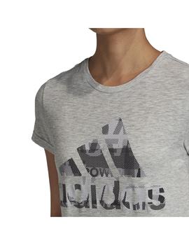 Camiseta Mujer adidas Versatility Gris