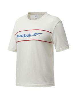 Camiseta Mujer Reebok Classic Linear Blanca