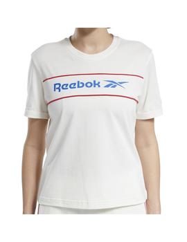 Camiseta Mujer Reebok Classic Linear Blanca