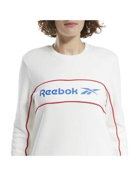 Sudadera Mujer Reebok Linear Blanco