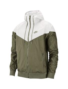 Cortavientos Hombre Nike Nsw Verde Blanco